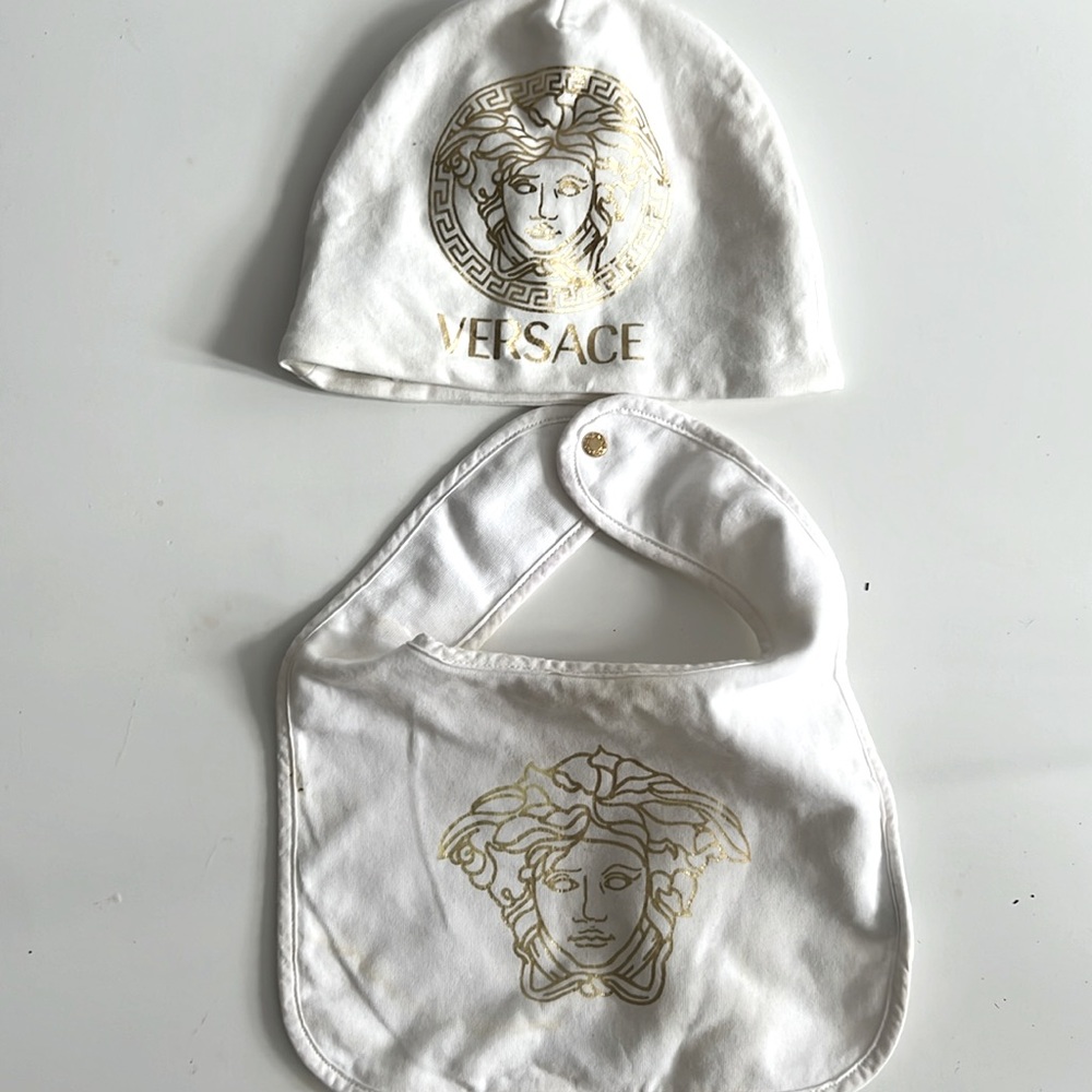 Versace bin and hat for newborn